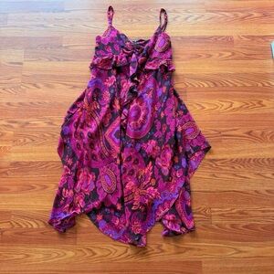 Bandolino Pink and Purple Paisley Dress